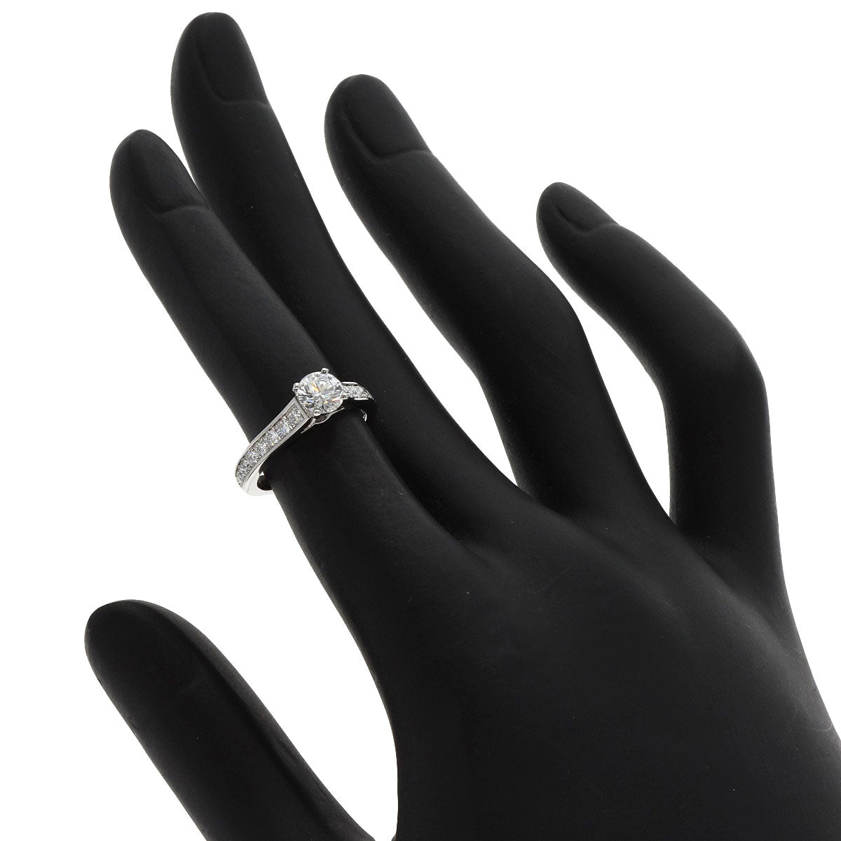 CARTIER Solitaire Diamond # 45 Ring Platinum PT950 Ladies [Used]