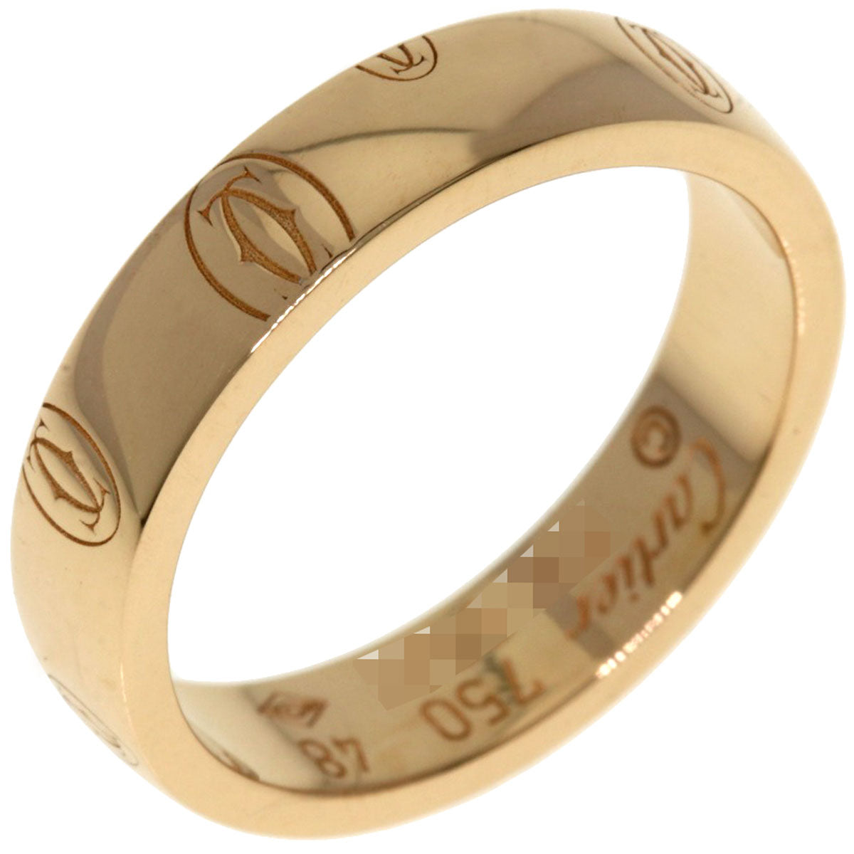 CARTIER Happy Birthday #48 Ring K18 Pink Gold Ladies [Used]