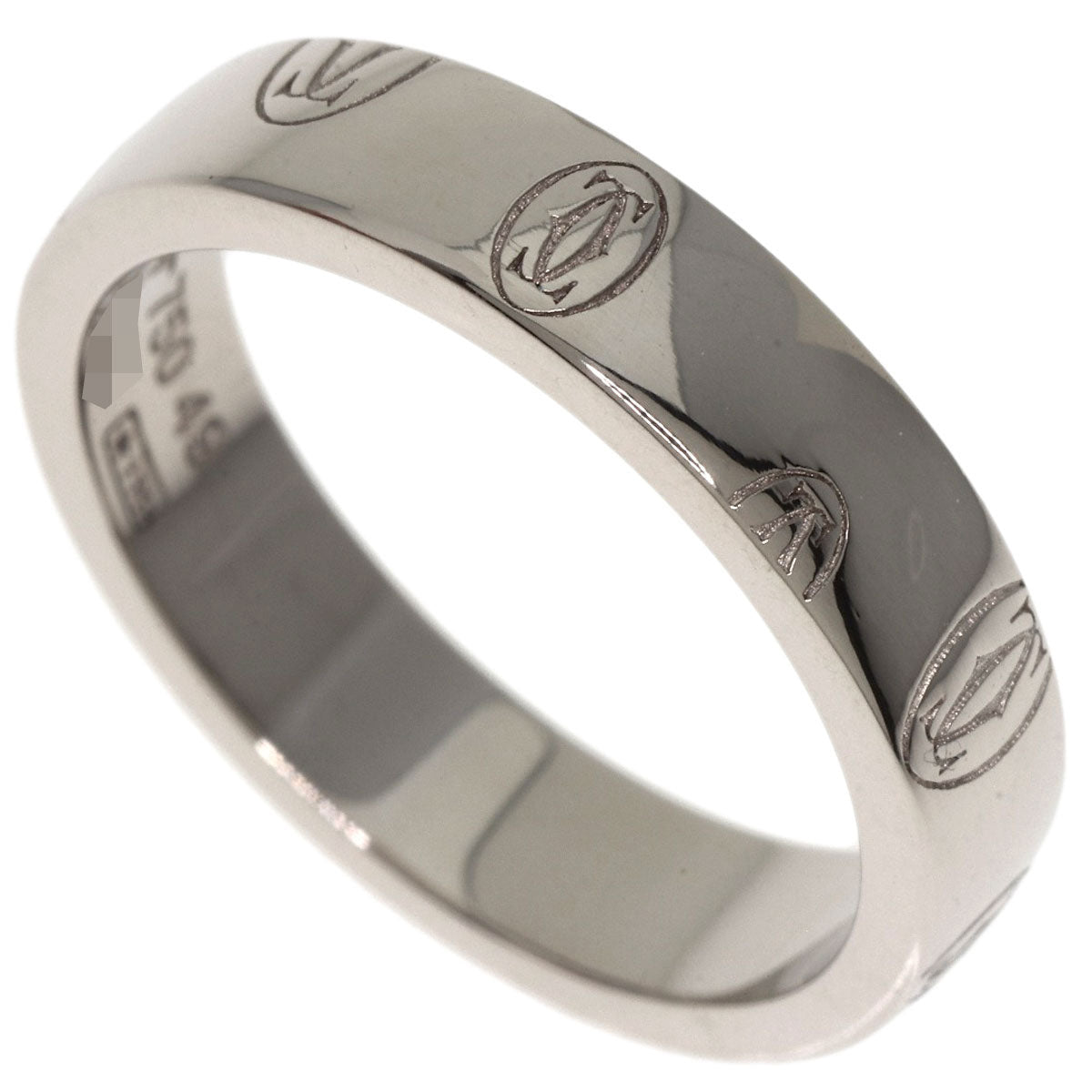 CARTIER   Ring Happy birthday # 49 K18 White Gold Ladies