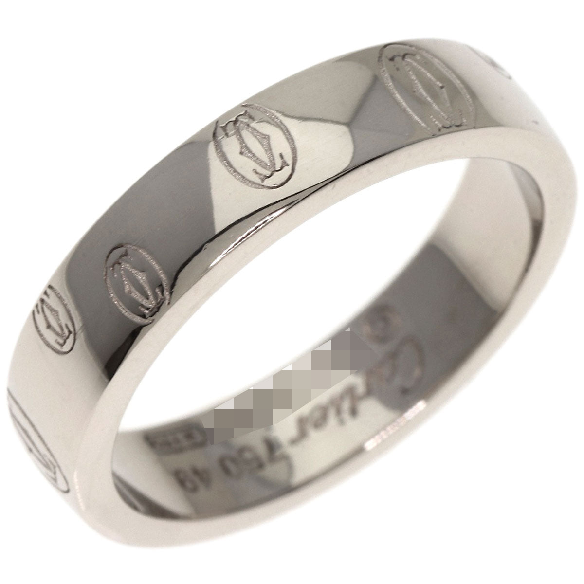 CARTIER   Ring Happy birthday # 49 K18 White Gold Ladies