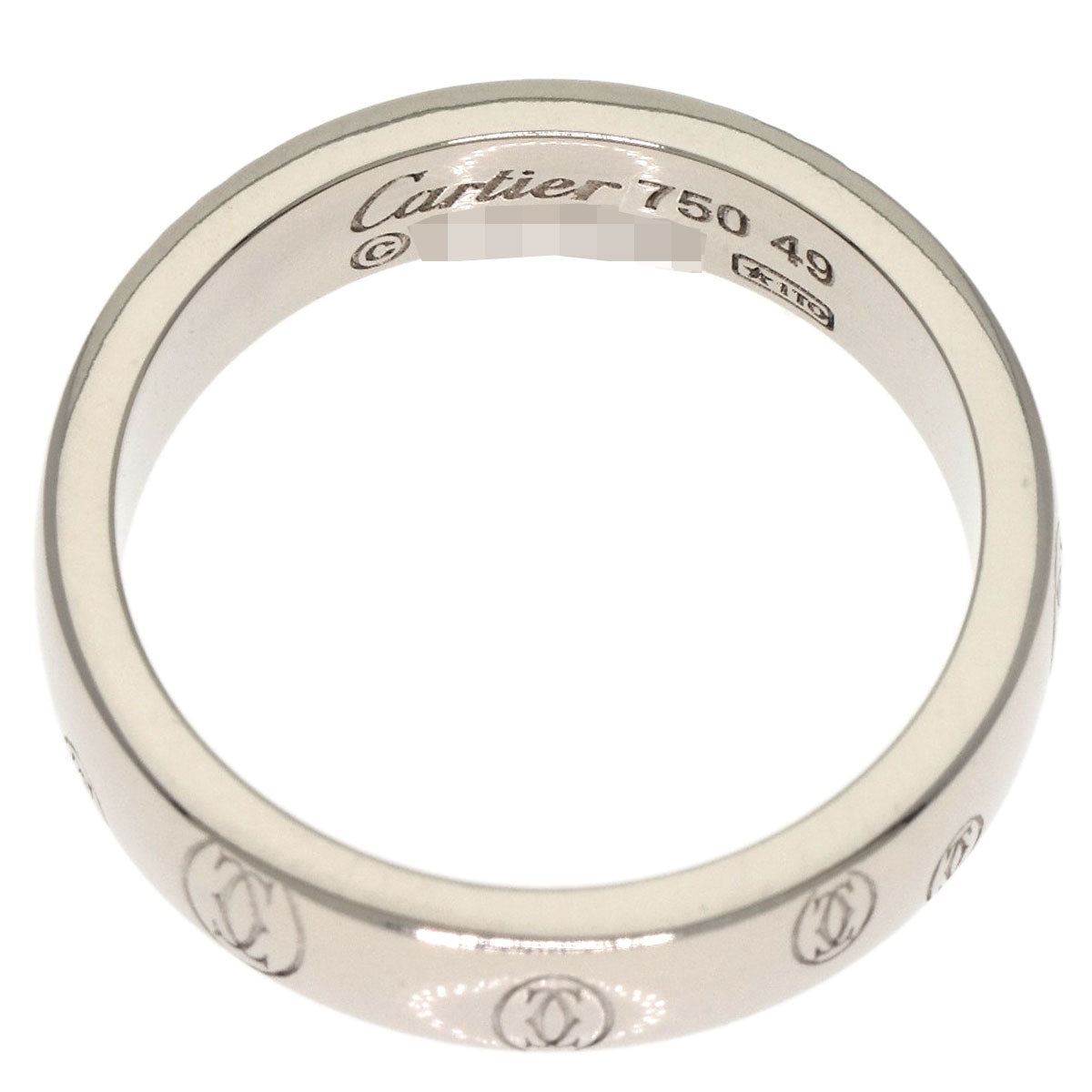 CARTIER   Ring Happy birthday # 49 K18 White Gold Ladies