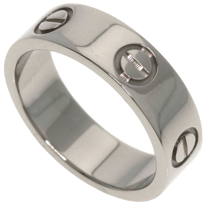 CARTIER love ring #51 Ring K18 White Gold Ladies [Used]
