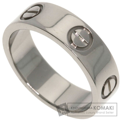CARTIER love ring #51 Ring K18 White Gold Ladies [Used]
