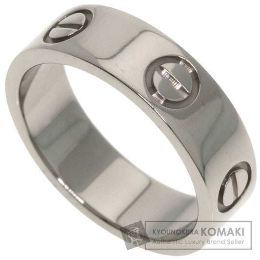 CARTIER love ring #51 Ring K18 White Gold Ladies [Used]