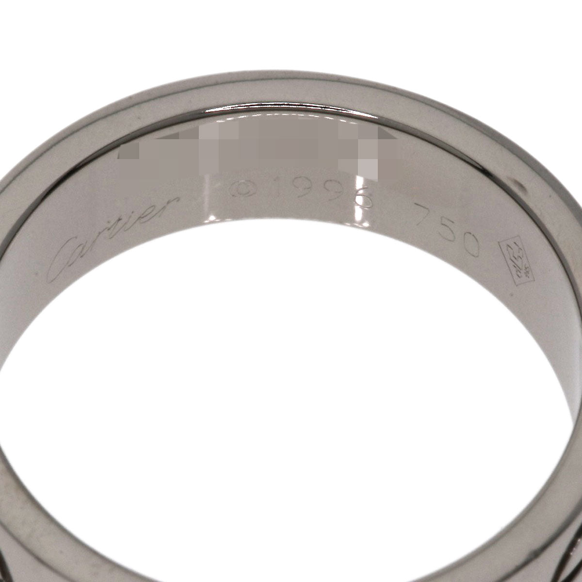 CARTIER love ring #51 Ring K18 White Gold Ladies [Used]