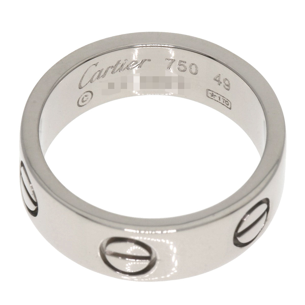 CARTIER love ring #49 Ring K18 White Gold Ladies [Used]