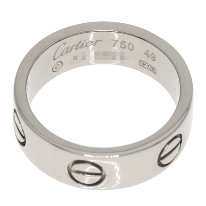 CARTIER love ring #49 Ring K18 White Gold Ladies [Used]