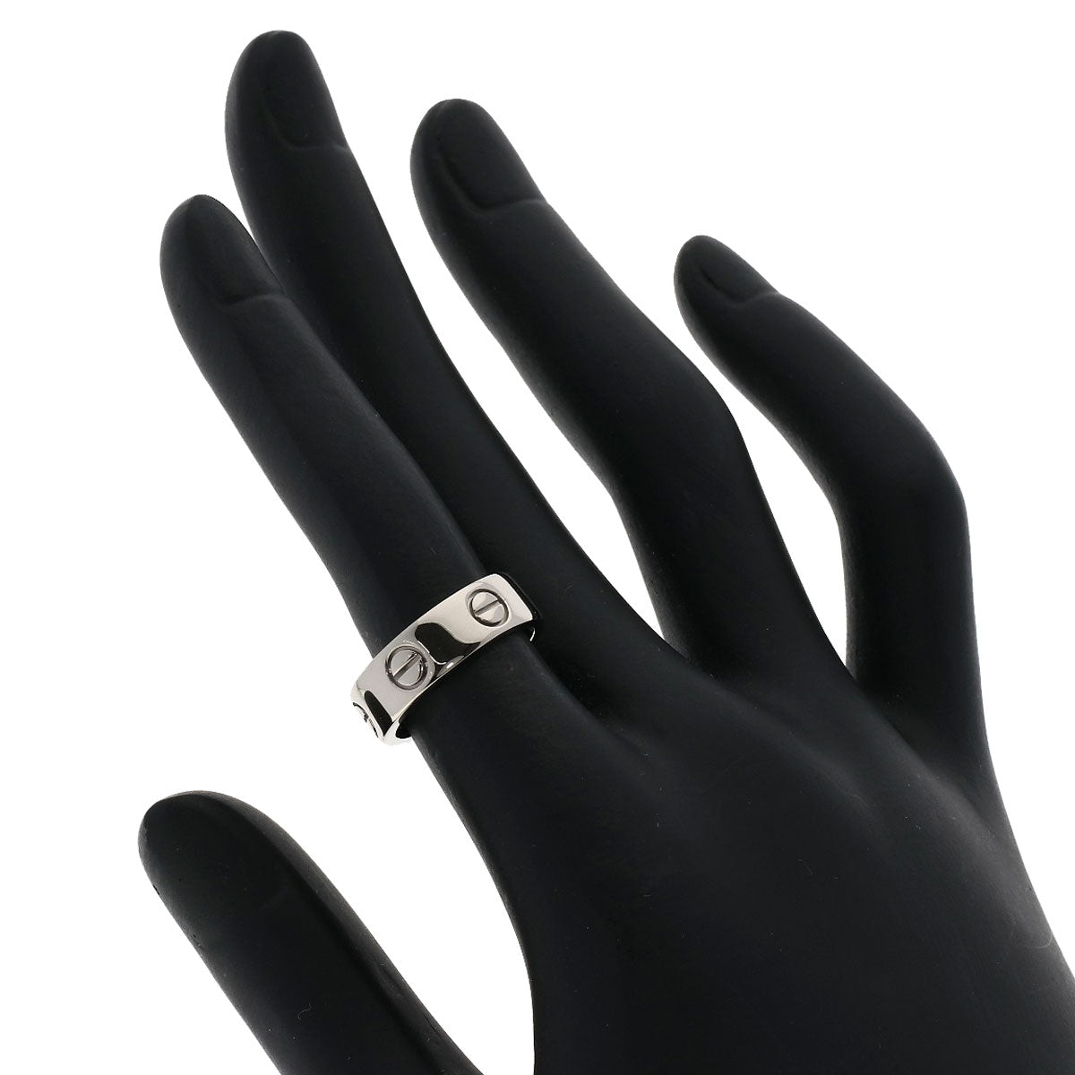 CARTIER love ring #49 Ring K18 White Gold Ladies [Used]