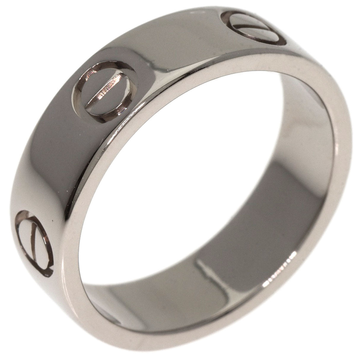 CARTIER love ring #54 Ring K18 White Gold Ladies [Used]