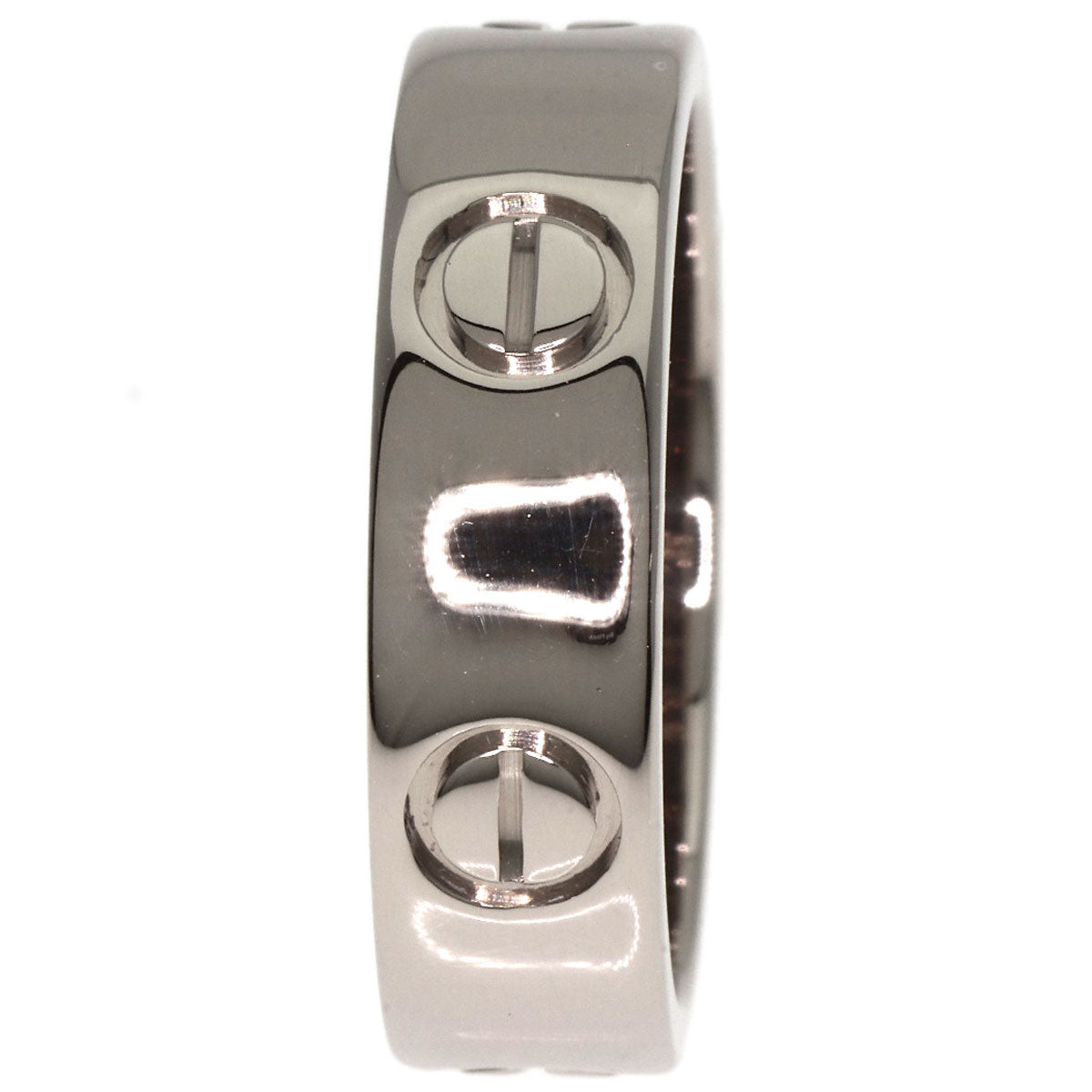 CARTIER love ring #54 Ring K18 White Gold Ladies [Used]