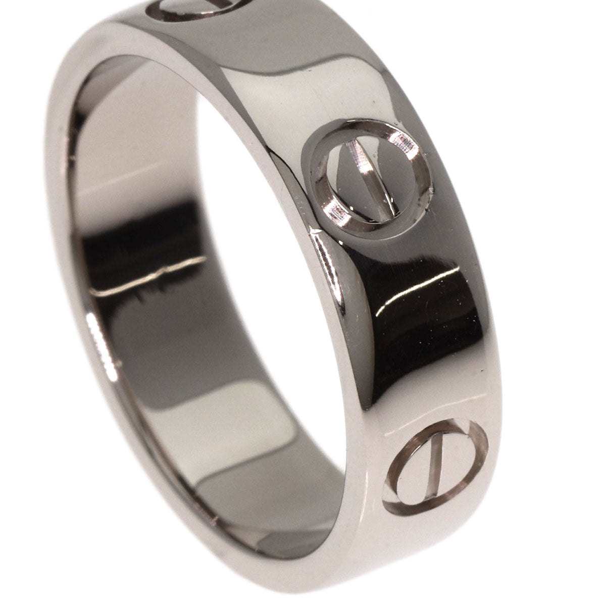 CARTIER love ring #54 Ring K18 White Gold Ladies [Used]