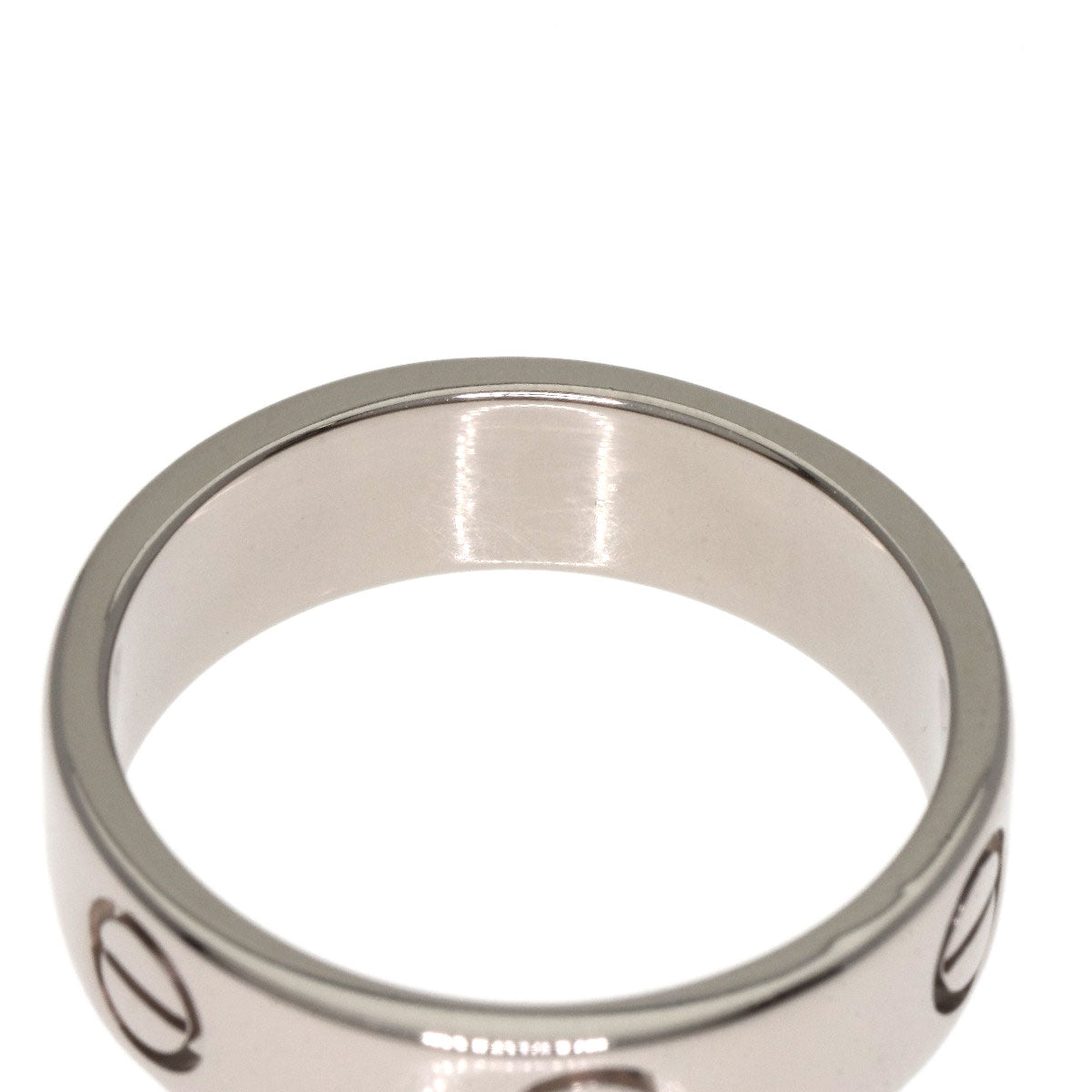 CARTIER love ring #54 Ring K18 White Gold Ladies [Used]