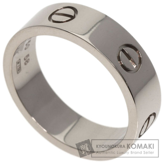 CARTIER   Ring love ring #58 K18 White Gold unisex