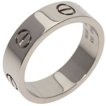 CARTIER   Ring love ring #58 K18 White Gold unisex