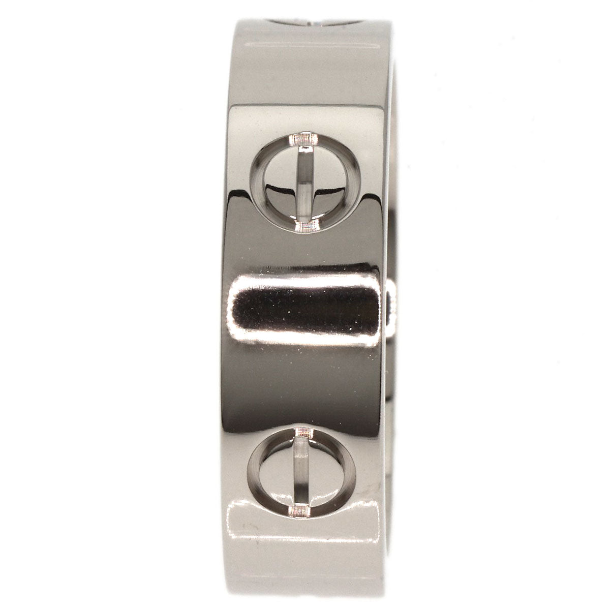 CARTIER   Ring love ring #58 K18 White Gold unisex