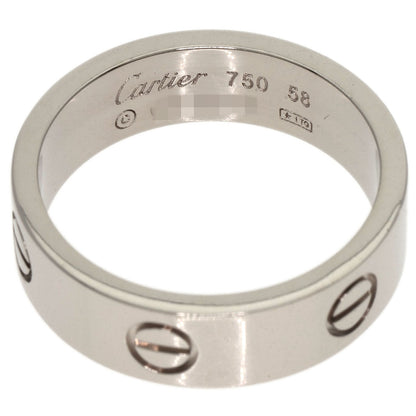 CARTIER   Ring love ring #58 K18 White Gold unisex