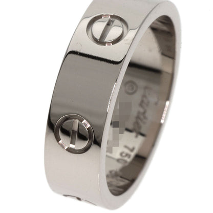 CARTIER   Ring love ring #58 K18 White Gold unisex