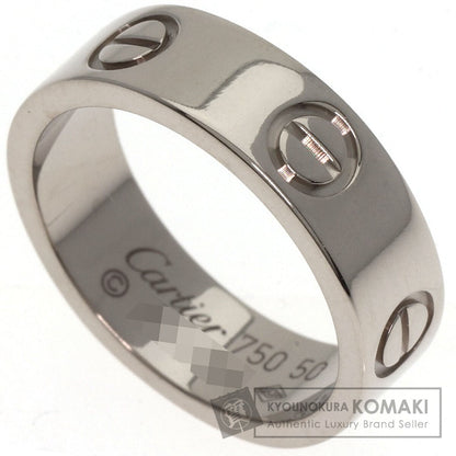 CARTIER love ring #50 Ring K18 White Gold Ladies [Used]