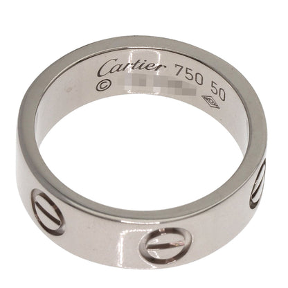 CARTIER love ring #50 Ring K18 White Gold Ladies [Used]