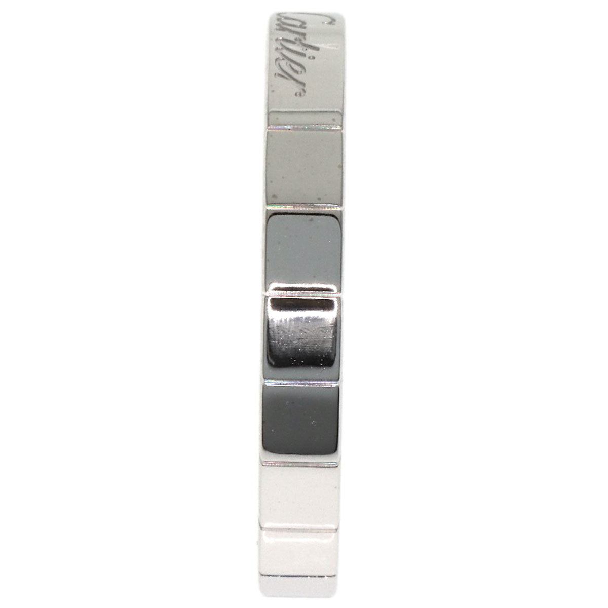 CARTIER Laniere # 54 Ring K18 White Gold Ladies [Used]