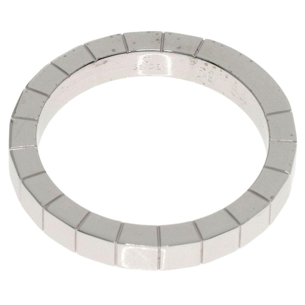 CARTIER Laniere # 54 Ring K18 White Gold Ladies [Used]