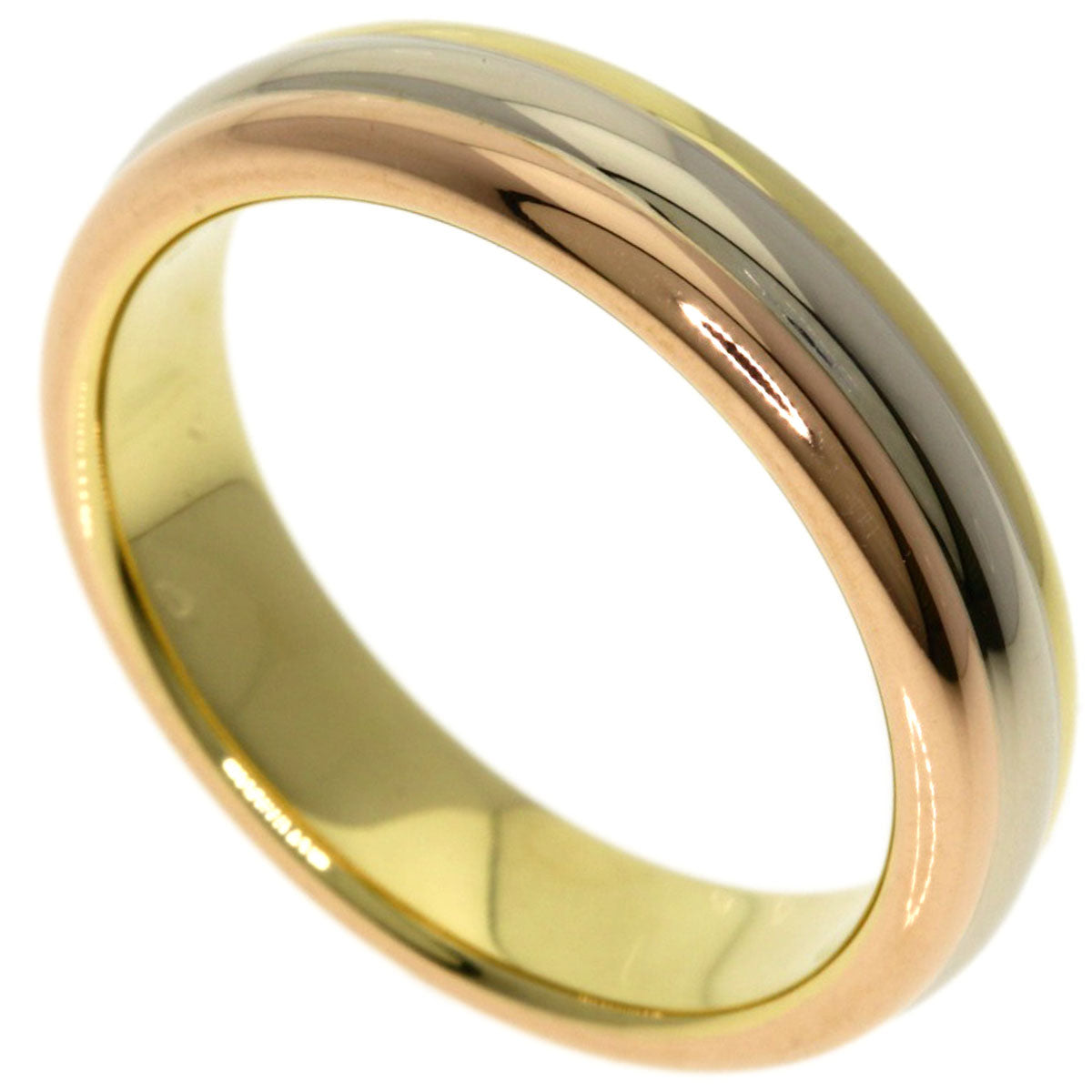 CARTIER Three colors # 49 Ring K18 Yellow Gold K18 White GoldLadies [Used]