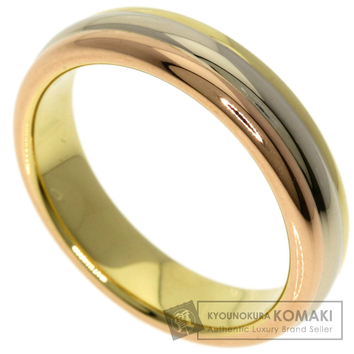 CARTIER Three colors # 49 Ring K18 Yellow Gold K18 White GoldLadies [Used]