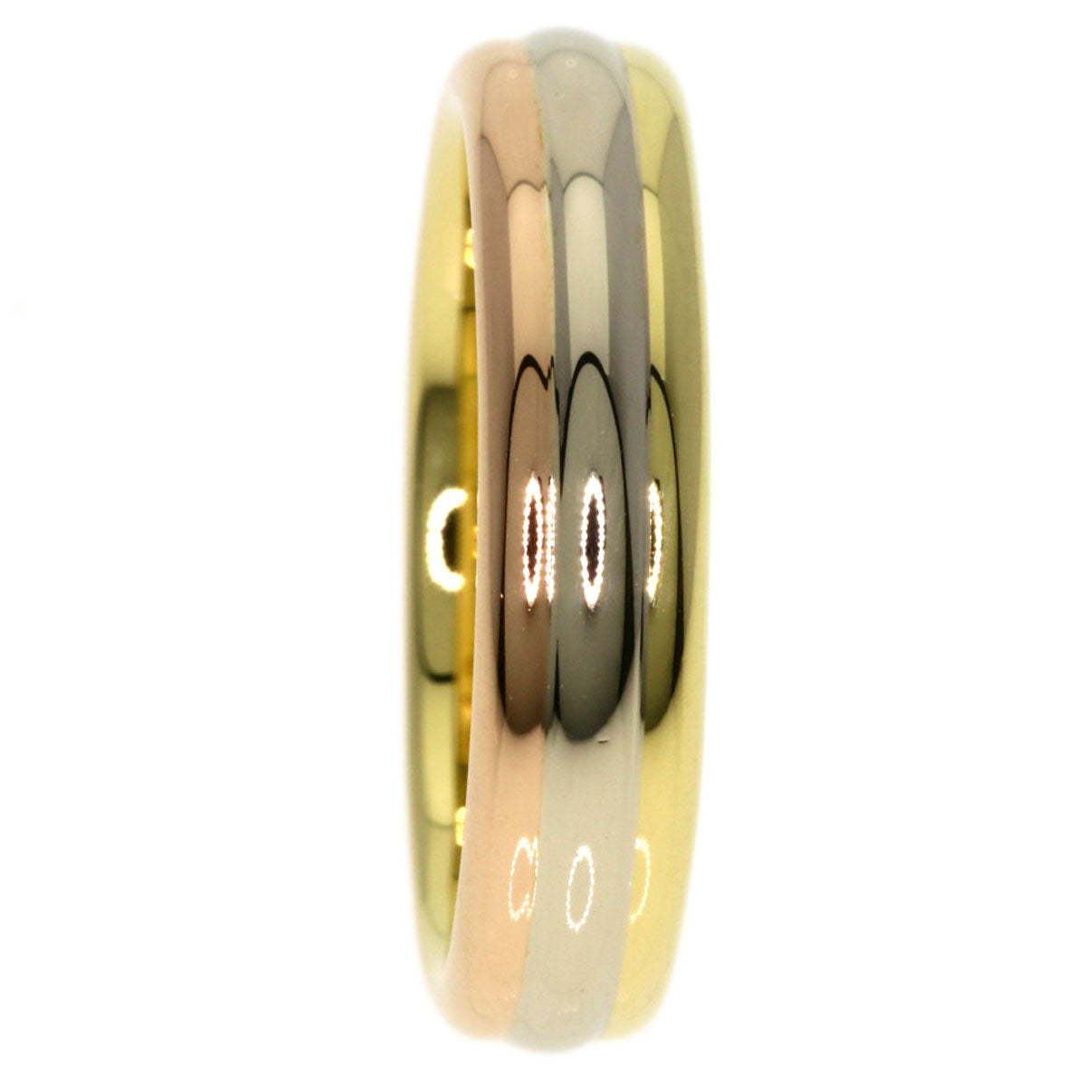 CARTIER Three colors # 49 Ring K18 Yellow Gold K18 White GoldLadies [Used]