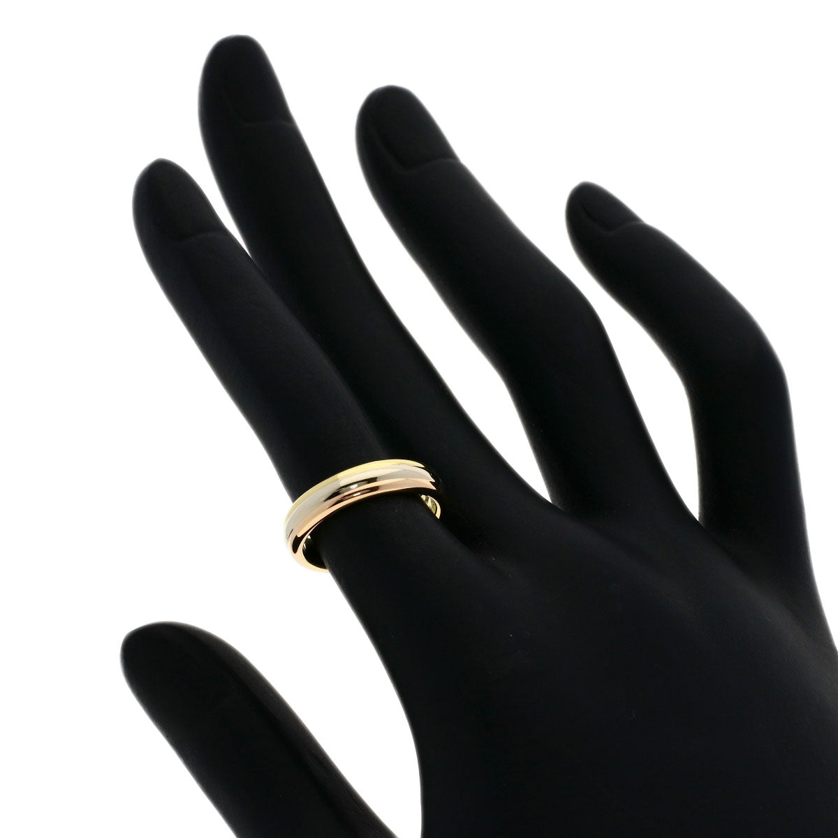 CARTIER Three colors # 49 Ring K18 Yellow Gold K18 White GoldLadies [Used]