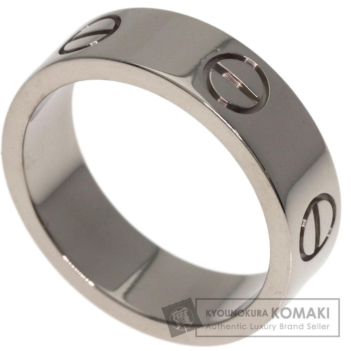 CARTIER love ring #51 Ring K18 White Gold Ladies [Used]