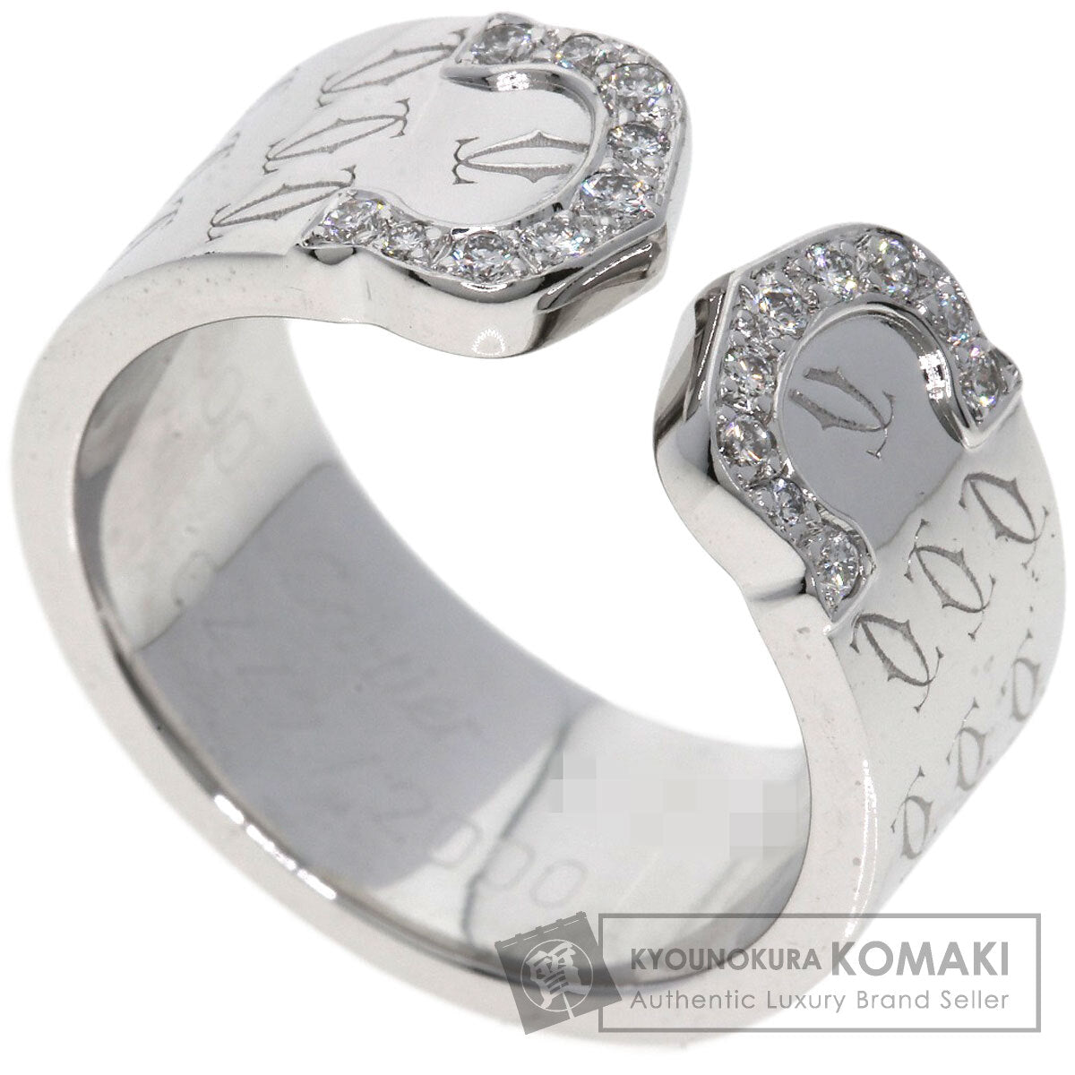 CARTIER C2 Christmas Limited #50 Ring K18 White Gold Ladies [Used]