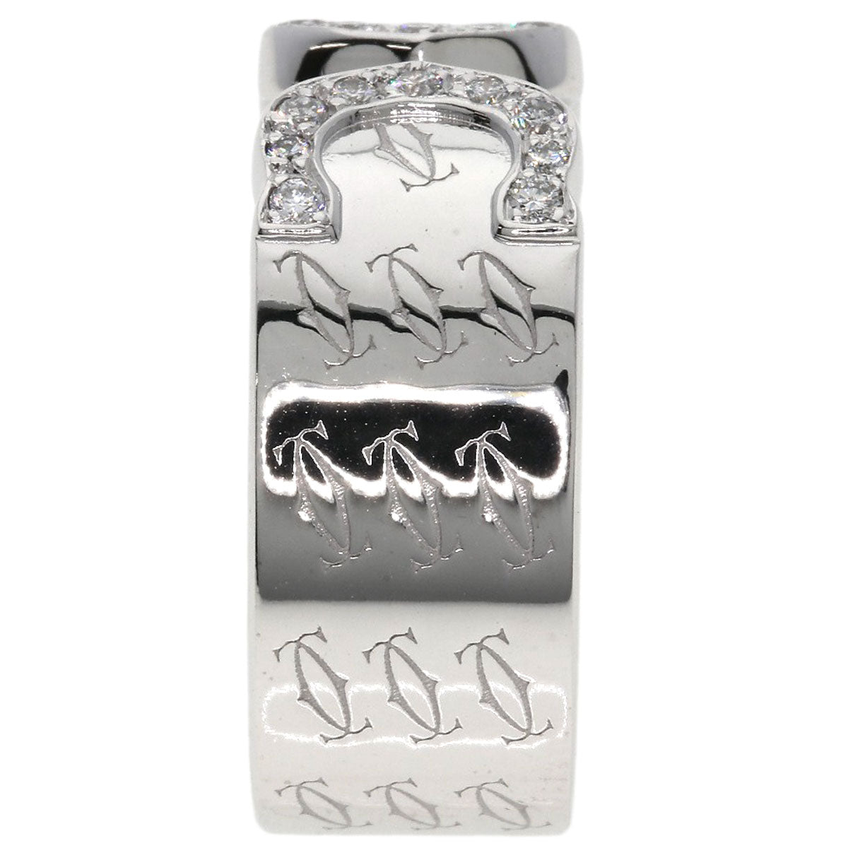 CARTIER C2 Christmas Limited #50 Ring K18 White Gold Ladies [Used]