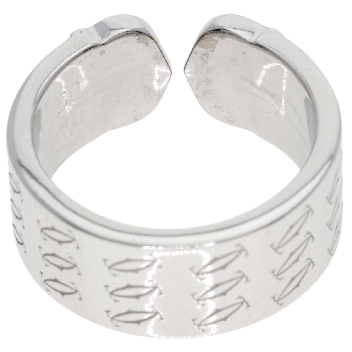 CARTIER C2 Christmas Limited #50 Ring K18 White Gold Ladies [Used]