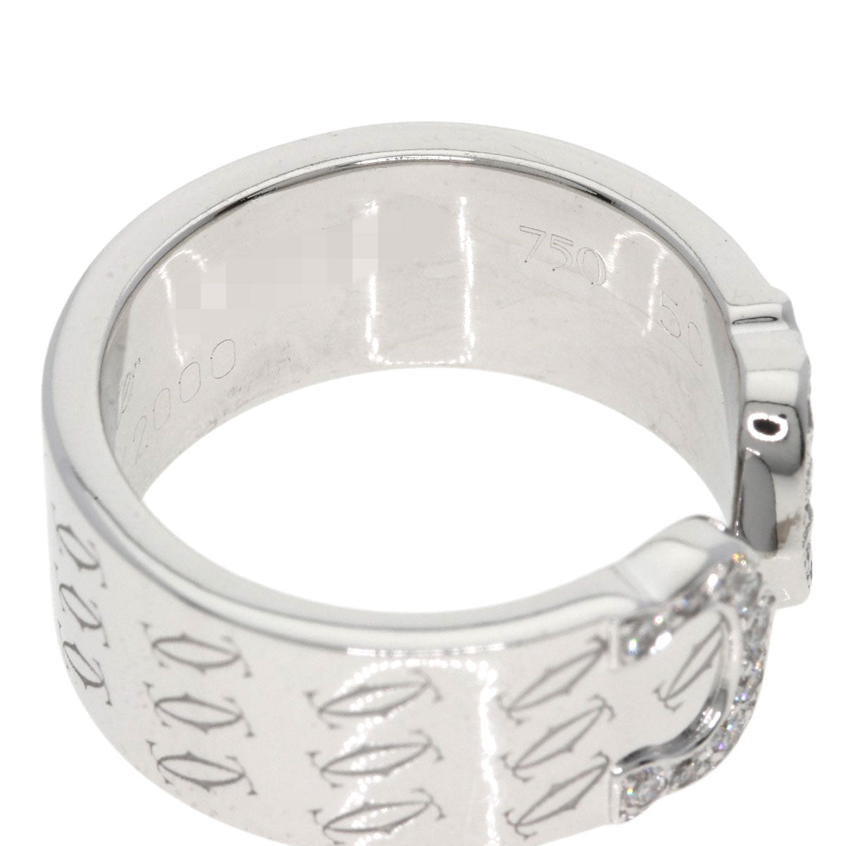 CARTIER C2 Christmas Limited #50 Ring K18 White Gold Ladies [Used]