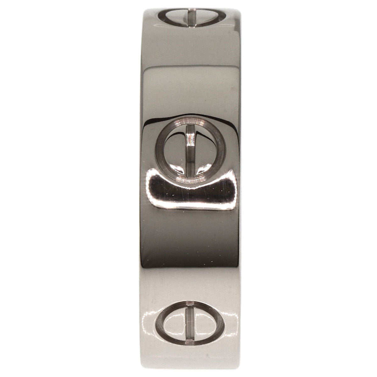 CARTIER love ring #59 Ring K18 White Gold Ladies [Used]