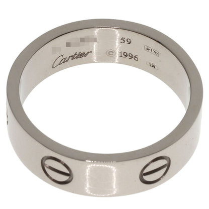 CARTIER love ring #59 Ring K18 White Gold Ladies [Used]