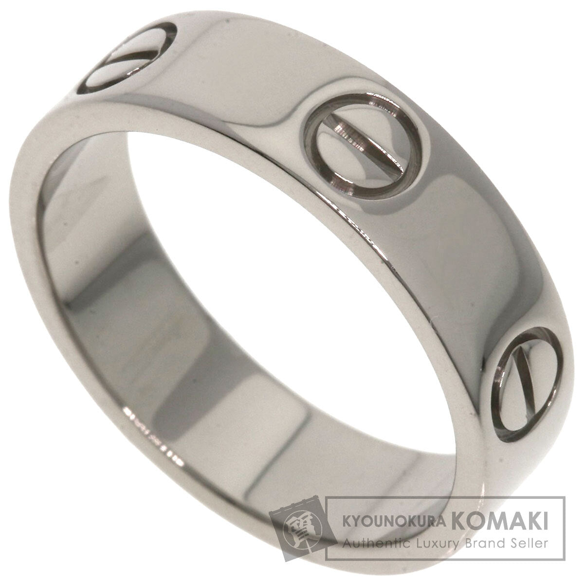 CARTIER   love ring #56 Ring  K18 White Gold Ladies [Used]