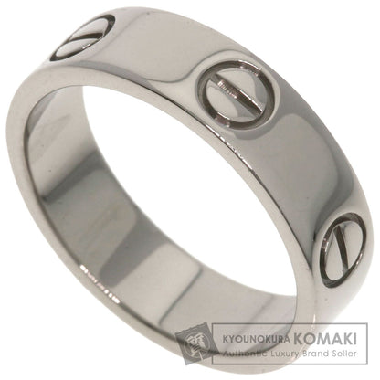 CARTIER   love ring #56 Ring  K18 White Gold Ladies [Used]