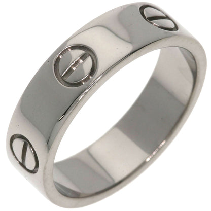 CARTIER   love ring #56 Ring  K18 White Gold Ladies [Used]