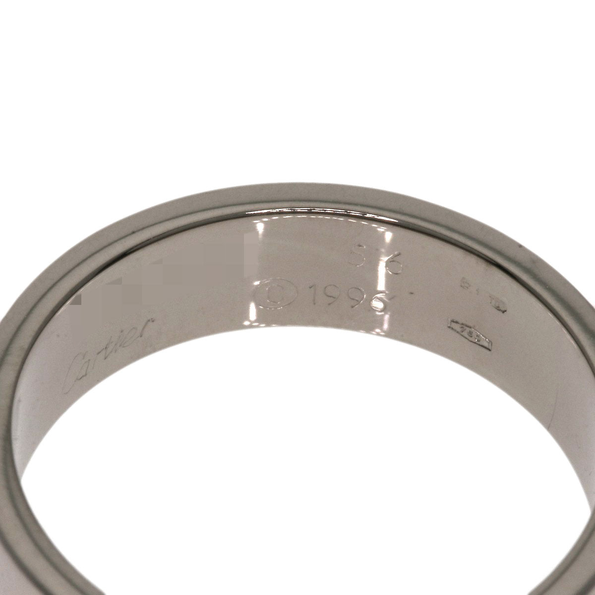 CARTIER   love ring #56 Ring  K18 White Gold Ladies [Used]