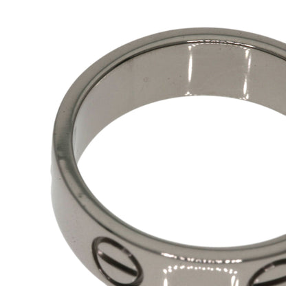 CARTIER   love ring #56 Ring  K18 White Gold Ladies [Used]