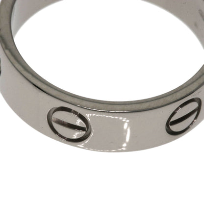 CARTIER   love ring #56 Ring  K18 White Gold Ladies [Used]