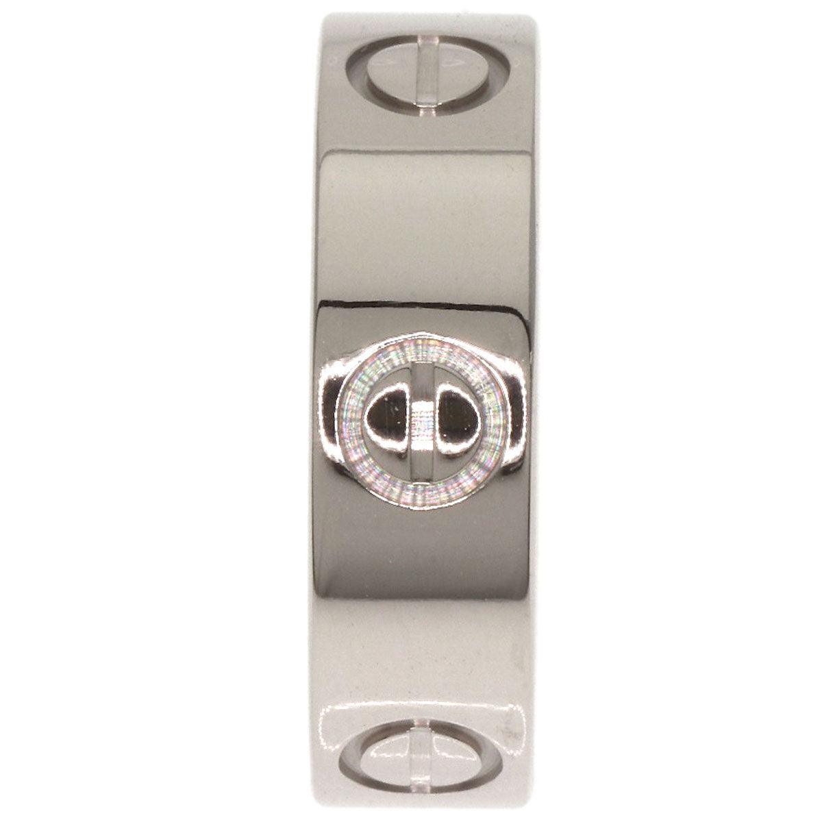 CARTIER love ring #52 Ring K18 White Gold Ladies [Used]
