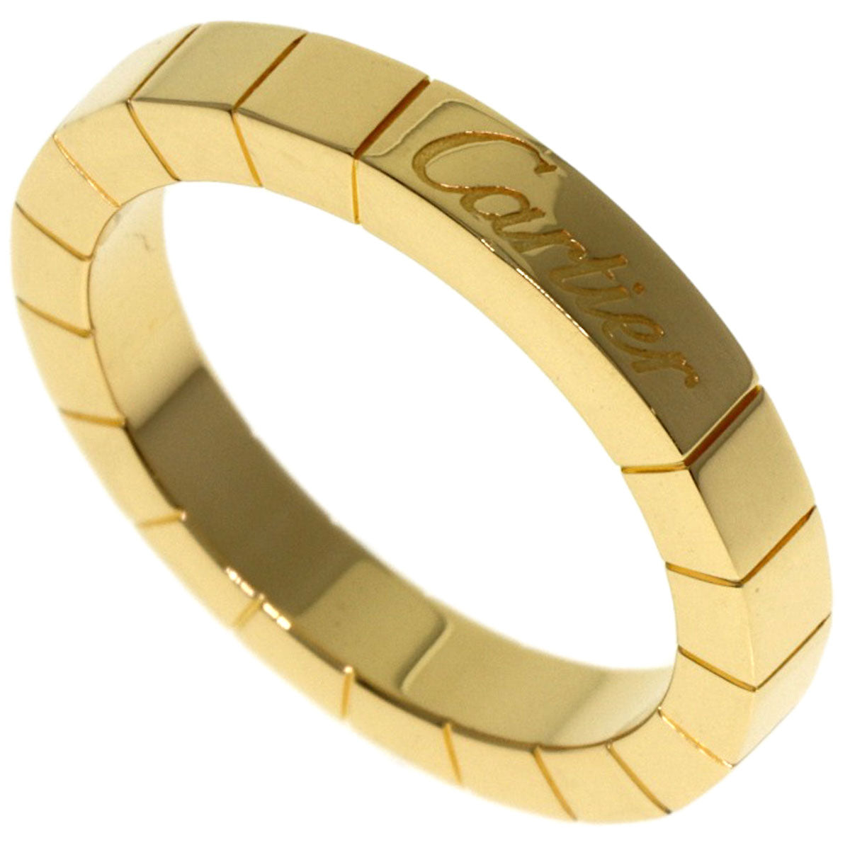 CARTIER Laniere # 48 Ring K18 Yellow Gold Ladies [Used]