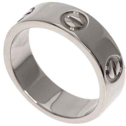 CARTIER love ring #50 Ring K18 White Gold Ladies [Used]