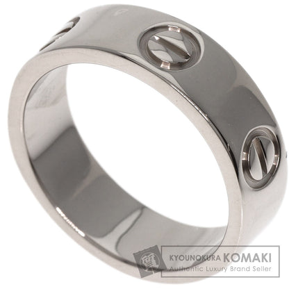 CARTIER love ring #50 Ring K18 White Gold Ladies [Used]
