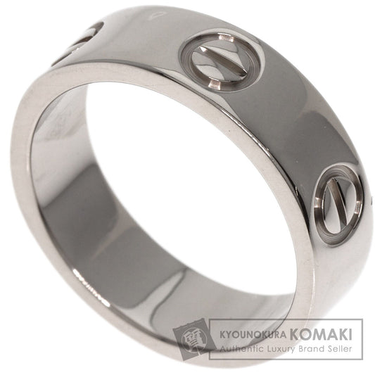 CARTIER love ring #50 Ring K18 White Gold Ladies [Used]