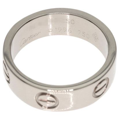 CARTIER love ring #50 Ring K18 White Gold Ladies [Used]