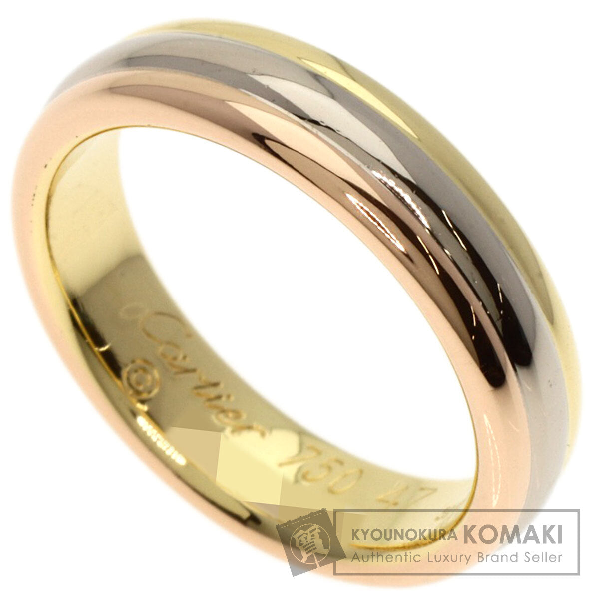 CARTIER   Ring Three colors # 47 K18 Yellow Gold K18 White GoldLadies