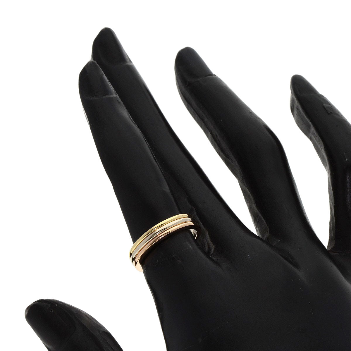 CARTIER Three colors # 49 Ring K18 Yellow Gold K18 White GoldLadies [Used]